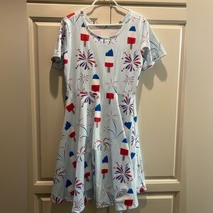 4th of July Popsicle Dress.  Size 9-10